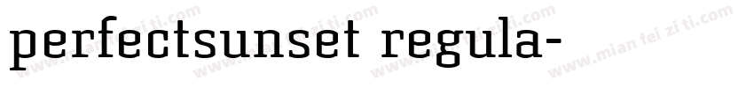 perfectsunset regula字体转换